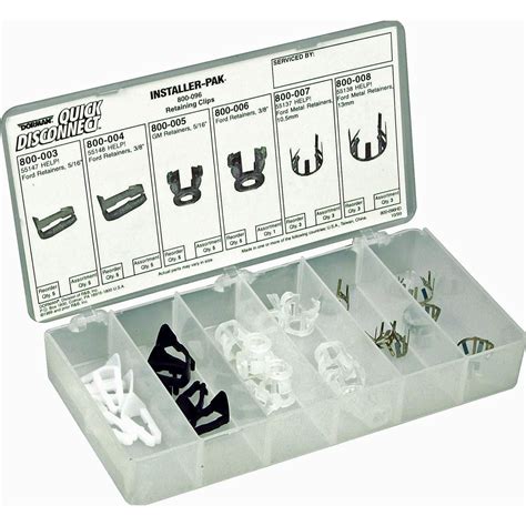 removable retaining clips